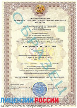 Образец сертификата соответствия Удомля Сертификат ISO 13485